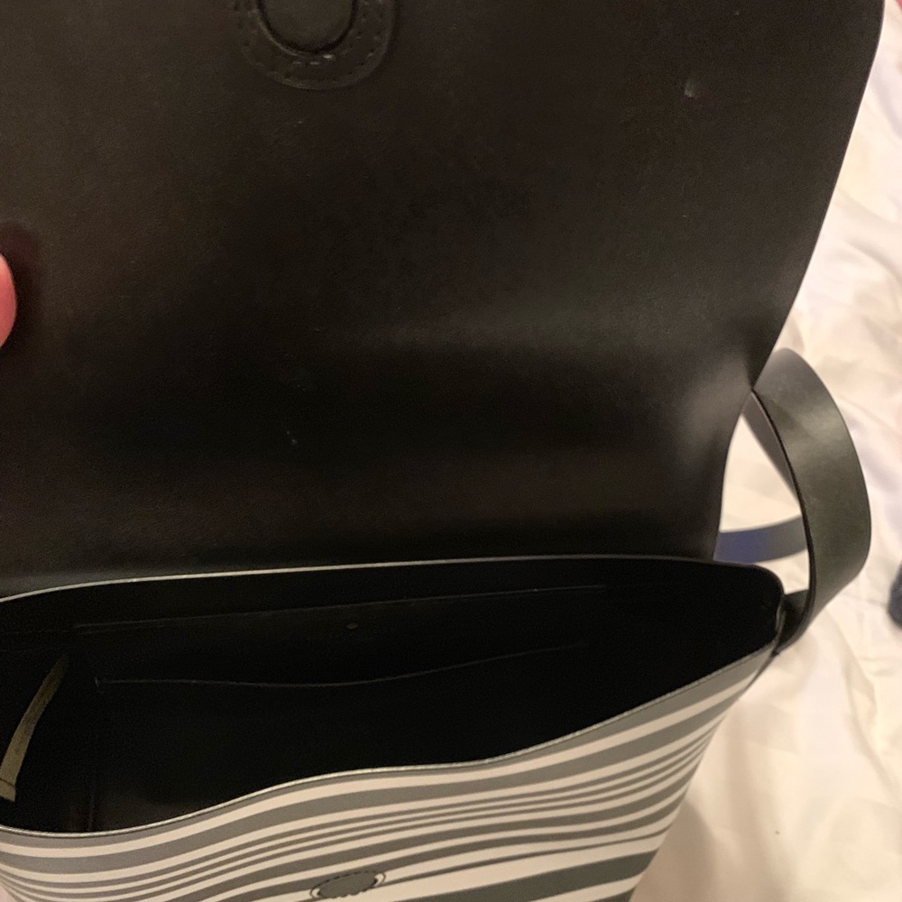 Black and white crossbody